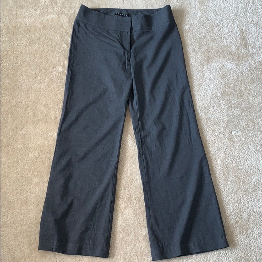 Theory  4 - Dark Gray Wool Work Pants